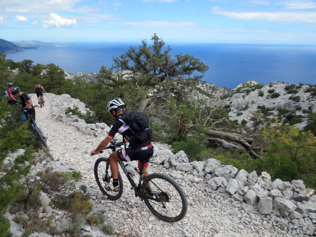 Mountain biking by the sea Alghero Sardinia