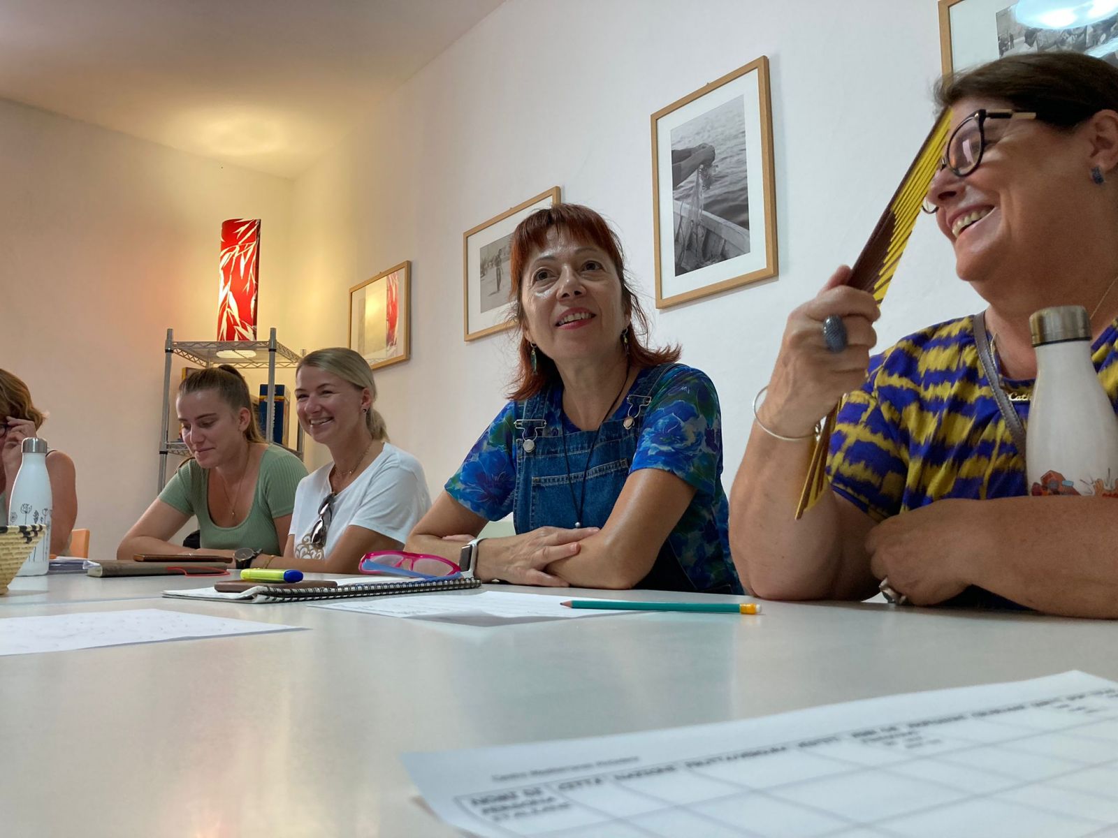 Students in Pintadera classroom learning Italian